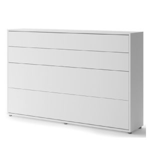 Zidni krevet 120x200 Lenart Bed Concept 05 horizontalni bijeli zatvoreni