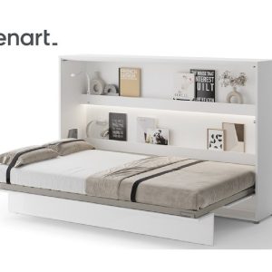 Zidni krevet 120x200 Lenart Bed Concept 05 horizontalni bijeli