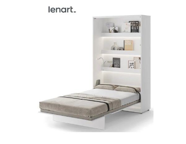 Zidni krevet 120x200 Lenart Bed Concept 02 vertikalni bijeli