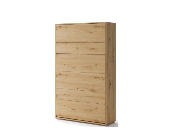 Zidni krevet 120x200 Lenart Bed Concept 02 vertikalni hrast zatvoreni