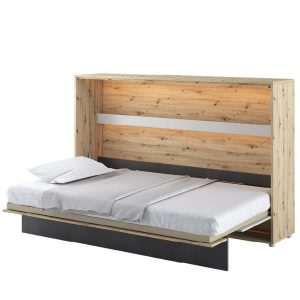 Zidni krevet 120x200 Lenart Bed Concept 05 horizontalni kombinacija otvoreni