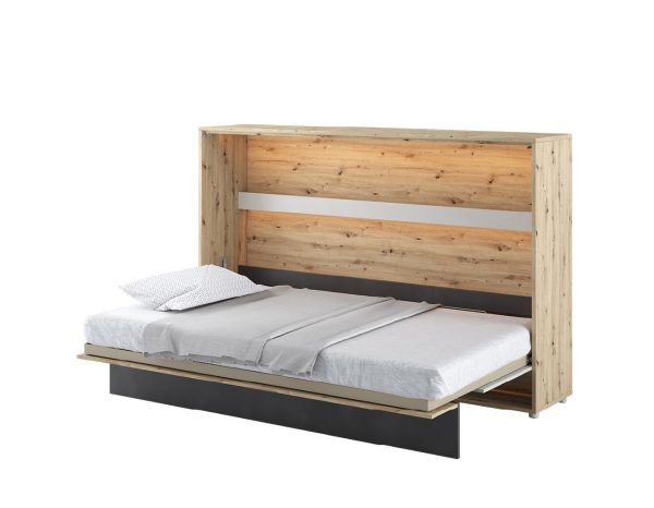 Zidni krevet 120x200 Lenart Bed Concept 05 horizontalni kombinacija otvoreni