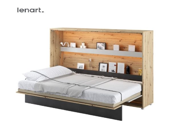 Zidni krevet 120x200 Lenart Bed Concept 05 horizontalni kombinacija