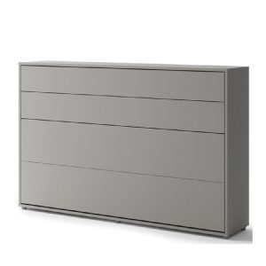 Zidni krevet 120x200 Lenart Bed Concept 05 horizontalni sivi zatvoreni
