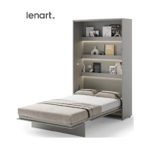 Zidni krevet 120x200 Lenart Bed Concept 02 vertikalni sivi