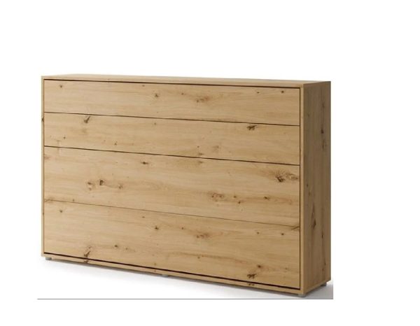 Zidni krevet 120x200 Lenart Bed Concept 05 horizontalni hrast zatvoreni