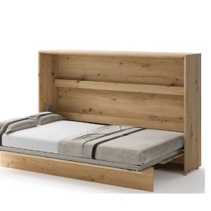 Zidni krevet 120x200 Lenart Bed Concept 05 horizontalni hrast otvoreni