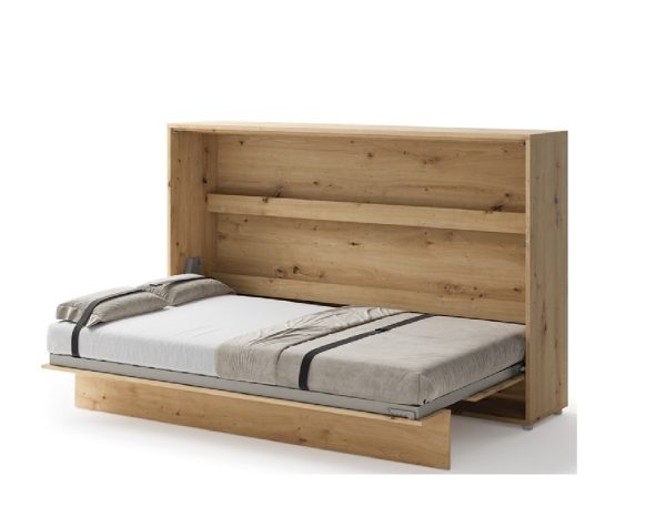 Zidni krevet 120x200 Lenart Bed Concept 05 horizontalni hrast otvoreni