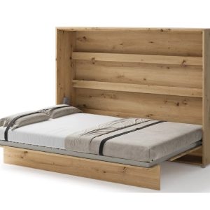 Zidni krevet 140x200 - Lenart Bed Concept 04 - horizontalni hrast otvoreni