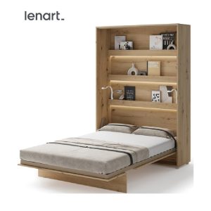 Zidni krevet 140x200 - Lenart Bed Concept 01 - vertikalni hrast