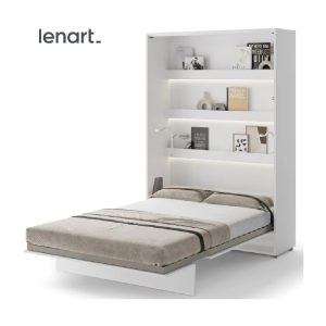 Zidni krevet 140x200 - Lenart Bed Concept 01 - vertikalni bijeli