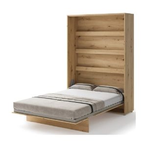 Zidni krevet 140x200 - Lenart Bed Concept 01 - vertikalni hrast otvoreni