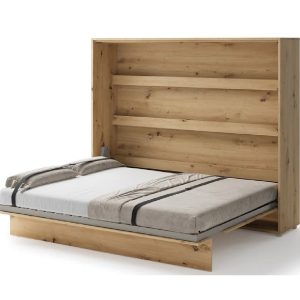 Zidni krevet 160x200 - Lenart Bed Concept 14 - horizontalni hrast otvoreni