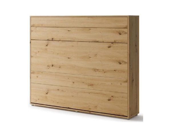 Zidni krevet 160x200 - Lenart Bed Concept 14 - horizontalni hrast zatvoreni