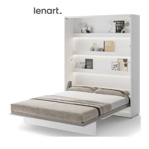 Zidni krevet 160x200 - Lenart Bed Concept 12 - vertikalni bijeli