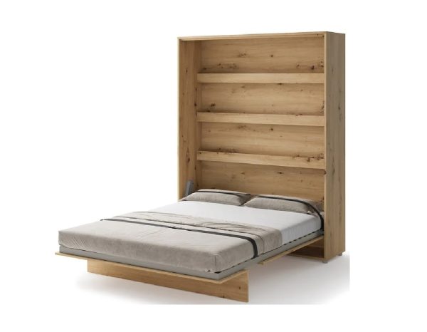 Zidni krevet 160x200 - Lenart Bed Concept 12 - vertikalni hrast otvoreni
