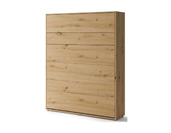 Zidni krevet 160x200 - Lenart Bed Concept 12 - vertikalni hrast zatvoreni