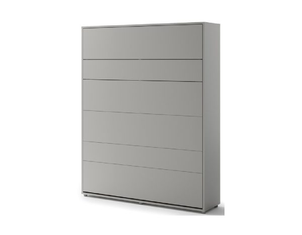 Zidni krevet 160x200 - Lenart Bed Concept 12 - vertikalni sivi zatvoreni