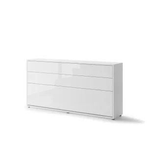 BED CONCEPT BC-06 horizontalni zidni krevet 90x200 s madracem – Visoki sjaj - Slika 2