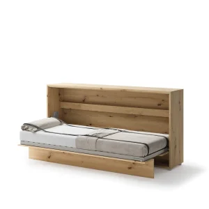BED CONCEPT BC-06 horizontalni  zidni krevet 90x200 s madracem  – Artisan hrast - Slika 4