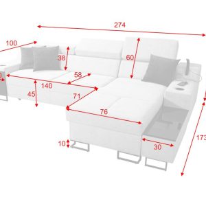 Alicante 274x173cm / s ležajem - Slika 11