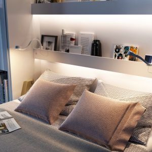 BED CONCEPT BC-03 vertikalni zidni krevet 90x200 s madracem – Kašmir - Slika 7