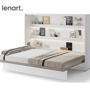 Zidni krevet 140x200 - Lenart Bed Concept 04 - visoki sjaj - horizontalni
