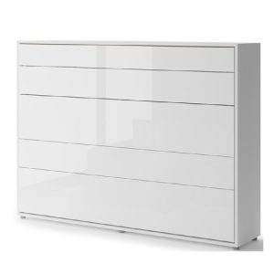 Zidni krevet 140x200 - Lenart Bed Concept 04 - visoki sjaj - horizontalni zatvoreni