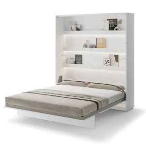 BED CONCEPT BC-13 vertikalni zidni krevet 180x200 s madracem – Bijela - Slika 1