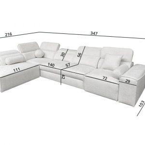 Vito XI  347x216cm/ s ležajem - Slika 6