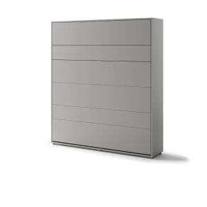 BED CONCEPT BC-12 vertikalni zidni krevet 160x200 s madracem – Siva - Slika 3