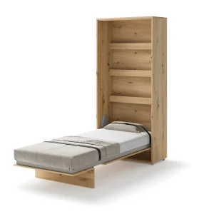 BED CONCEPT BC-03 vertikalni zidni krevet 90x200 s madracem – Artisan hrast - Slika 3