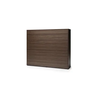 BED CONCEPT BC-14 horizontalni zidni krevet 160x200 s madracem – Tamni orah - Slika 3
