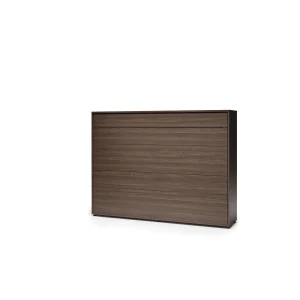 BED CONCEPT BC-04 horizontalni  zidni krevet 140x200 s madracem  – Tamni orah - Slika 4