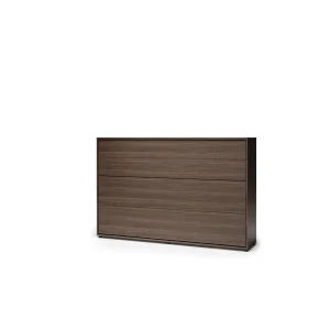 BED CONCEPT BC-05 horizontalni  zidni krevet 120x200 s madracem  – Tamni orah - Slika 3