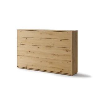BED CONCEPT BC-05 horizontalni  zidni krevet 120x200 s madracem  – Artisan hrast - Slika 2