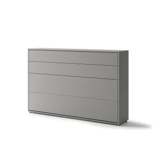 BED CONCEPT BC-05 horizontalni zidni krevet 120x200 s madracem – Sivi - Slika 4