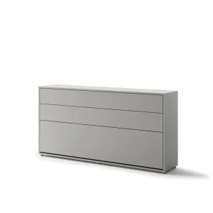 BED CONCEPT BC-06 horizontalni  zidni krevet 90x200 s madracem  – Sivi - Slika 2