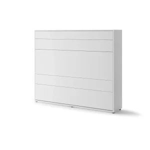 BED CONCEPT BC-14 horizontalni zidni krevet 160x200 s madracem – Bijeli - Slika 2