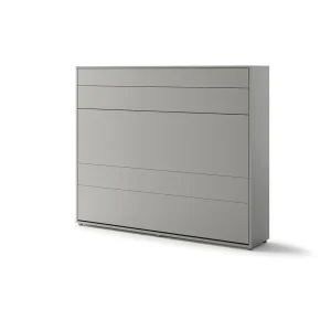 BED CONCEPT BC-14 horizontalni  zidni krevet 160x200 s madracem  – Sivi - Slika 2