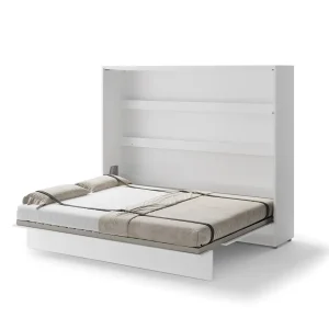 BED CONCEPT BC-14 horizontalni zidni krevet 160x200 s madracem – Bijeli - Slika 3