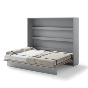 BED CONCEPT BC-14 horizontalni  zidni krevet 160x200 s madracem  – Sivi - Slika 3