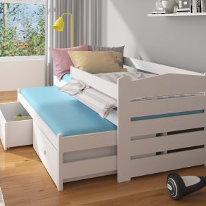 Dvostruki krevet TIARRO s ogradom i madracima 180x80 - Slika 5
