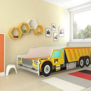 Dječji krevet GRAĐEVINSKO VOZILO s madracem 160x80 - Slika 1