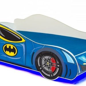 Dječji krevet BATCAR s madracem i LED rasvjetom 160x80 - Slika 2