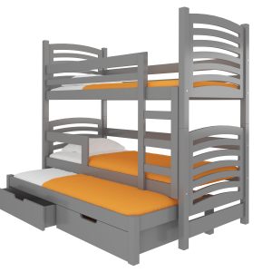 Krevet na kat za troje SORIA s madracima - Slika 2