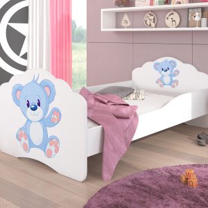 Dječji krevet CASIMO PLAVI MEDO s madracem 160x80 - Slika 1