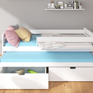 Dvostruki krevet TOMI s ogradom 180x80 - Slika 4