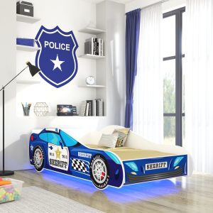 Dječji krevet ŠERIF s madracem i LED rasvjetom 140x70 - Slika 1