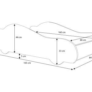 Dječji krevet AUTO 4x4 s madracem i LED rasvjetom 160x80 - Slika 4